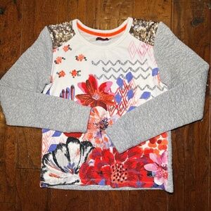 Catimini Girls Jungle Long Sleeve T-Shirt size 14